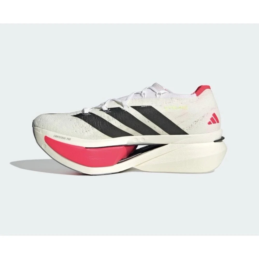 Men Size 8.5 Adidas Adizero Prime X3 Strung Sneakers Running Shoes White JR2597